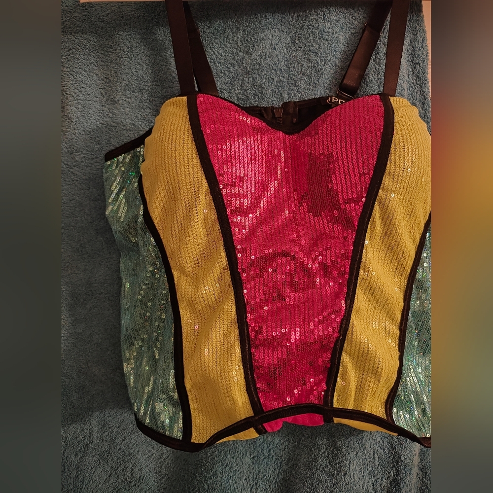 Multi color bustier